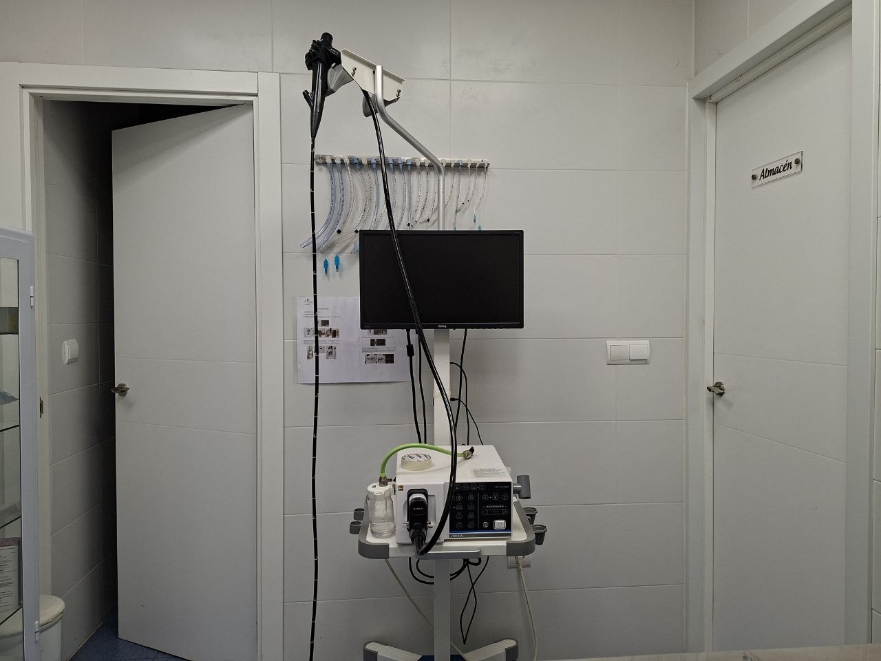 Equipo de endoscopia flexible de Clínica Veterinaria La Urba